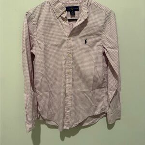 Ralph Lauren Kids Pink Checkered Button-Down Shirt